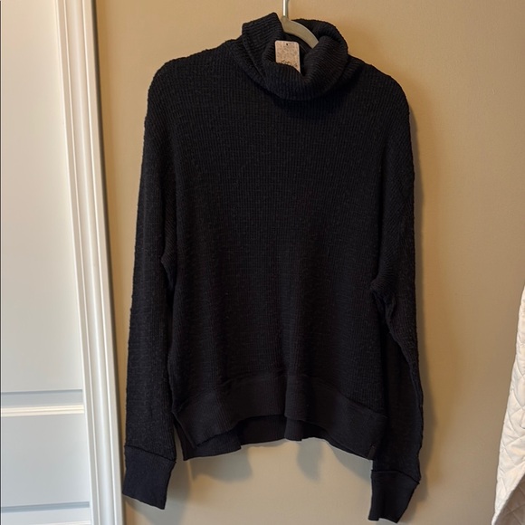 Free People Sweaters - Free People Black Cowl Neck Sweater Turtleneck